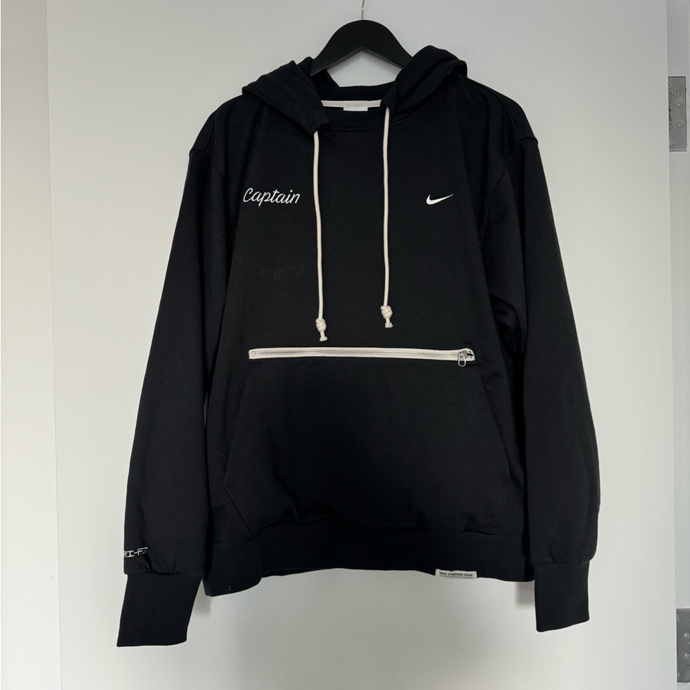 Nike Dri Fit Black Captain Hooded Sweatshirt - Picture 1 of 6